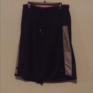 Black Jordan shorts